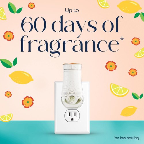 Glade PlugIns Refills Air Freshener - Lemon Zest & Poppy Scented Oils | 0.67 Fl Oz, 5 Count