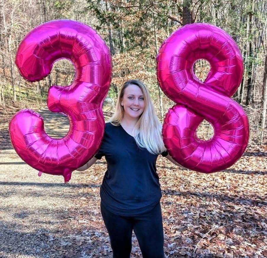 Number 6 Balloon - 40 Inch Rose Purple Birthday Decoration for Boys & Girls | Perfect for 6th Birthday Celebrations