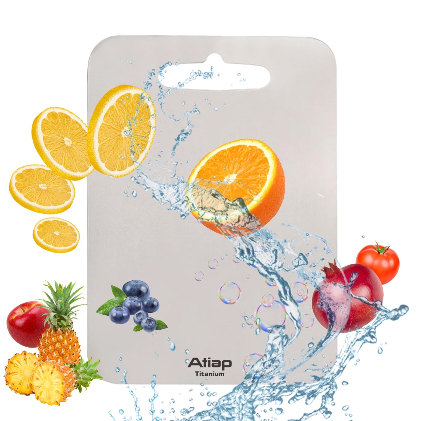Titanium Cutting Board, Metal Cutting Board for kitchen with SGS-Certified (18 * 11.8inch)