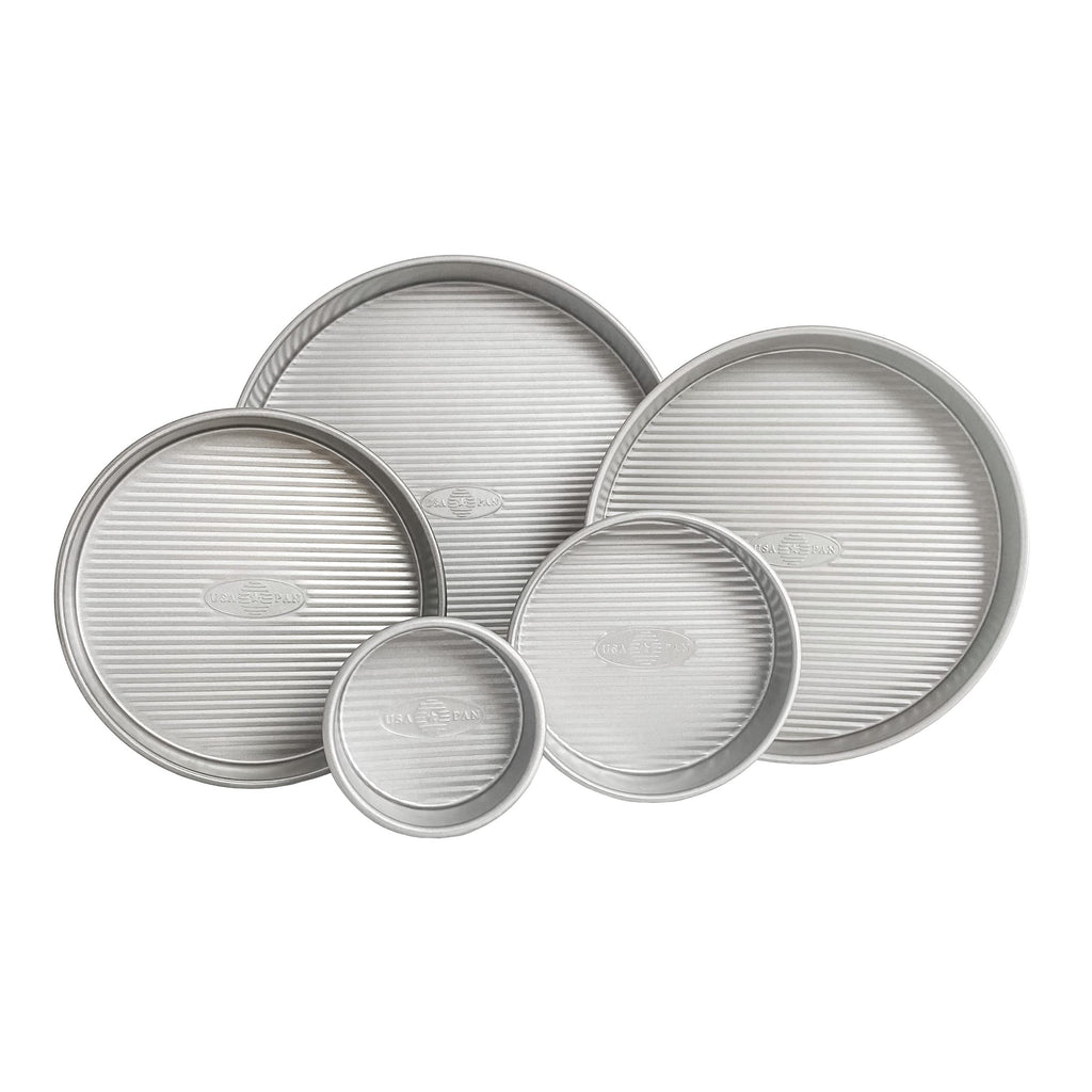 USA Pan Nonstick Round Cake Pan Set of 5 Tiered Cake Pans