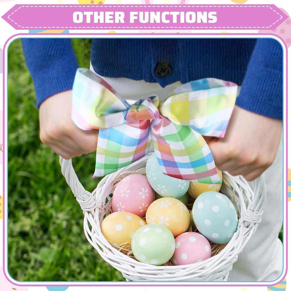 Pastel Wreath Sash by [Brand Name] - Satin Blank Sashes for Embroidery | Indoor/Outdoor Home Decor