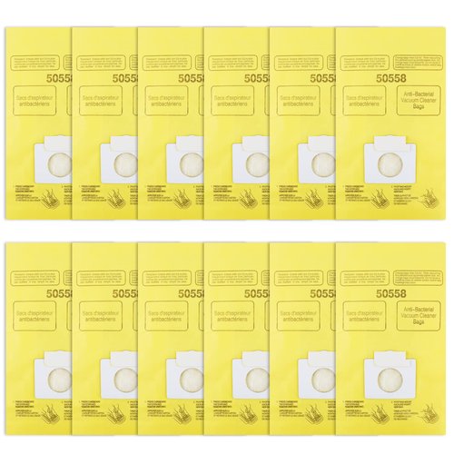 12 Pack 50403 Vacuum Bags Compatible with Kenmore Canister Type C/Q 5055, 50555, 50557, 50558 and Type C-5, C-18, 53292, 200 Series, 400 Series, 600 Series, 700 Series, 800 Series Vacuum Dust bag