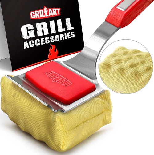 GRILLART BBQ Wire Brush Set - Extra Strong Wire & Bristle-Free SteamWizards Grill Brush