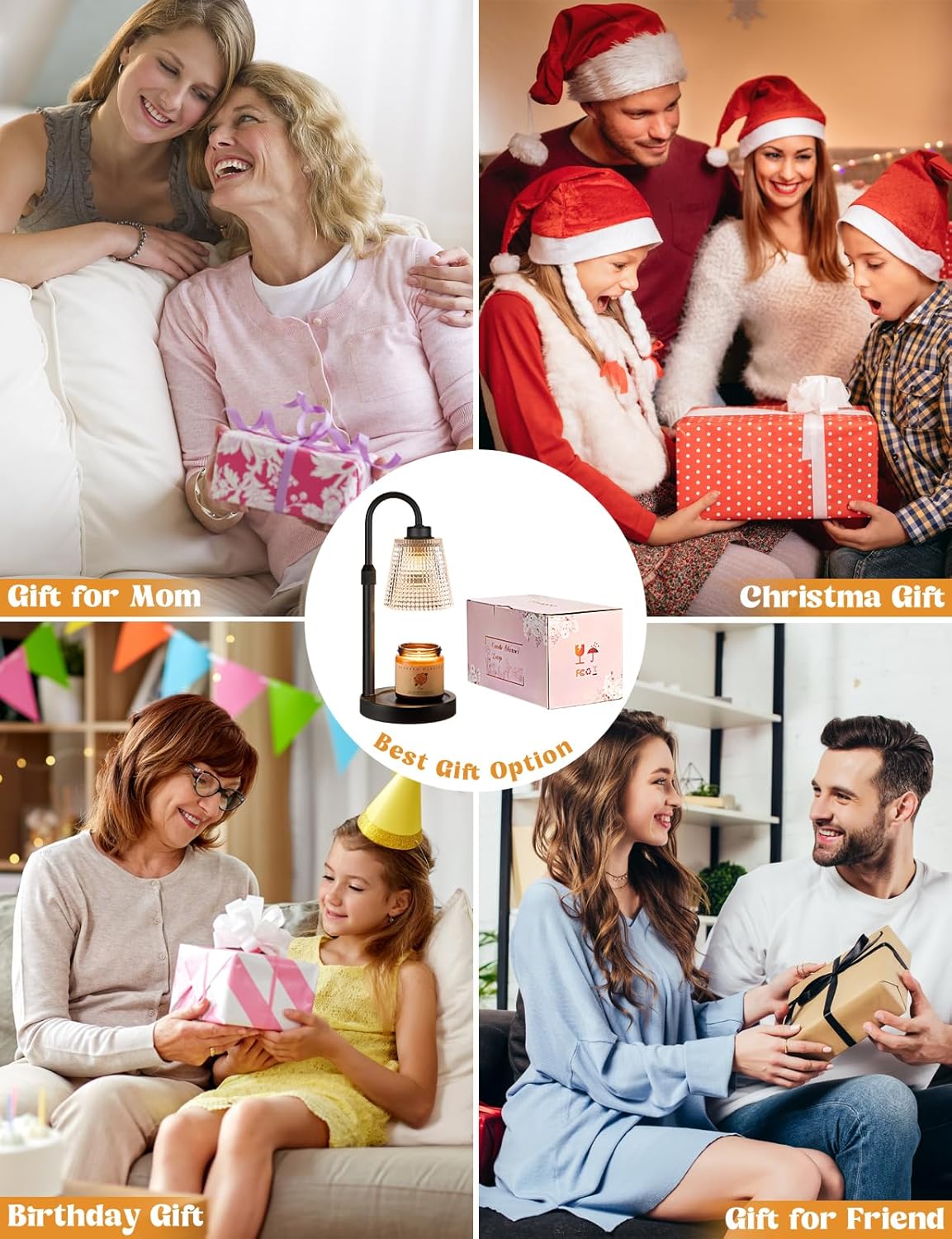 Skiennix Candle Warmer Lamp - Dimmable & Adjustable Height | Perfect for Jar Candles & Wax Melts