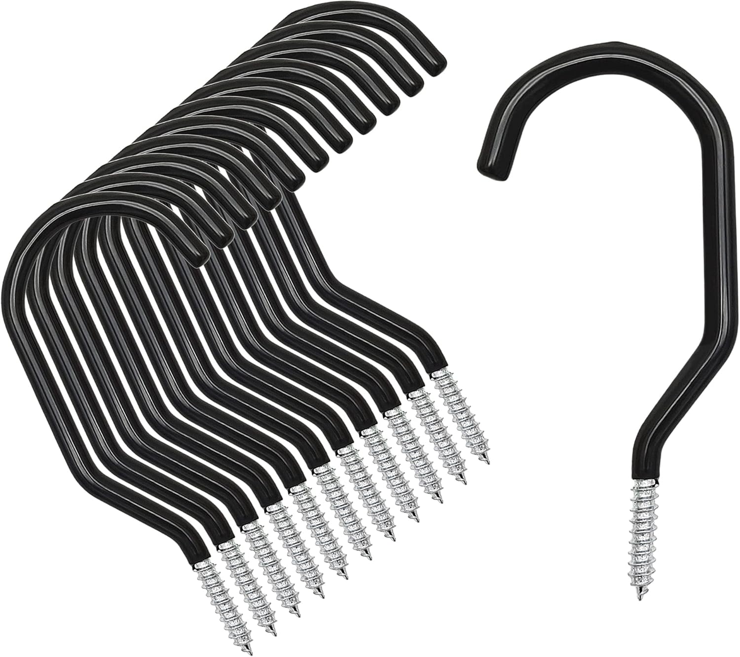 Skiennix 12PCS Heavy-Duty Bike Storage Hooks - Wall-Mounted Design for Bikes & Gear Storage