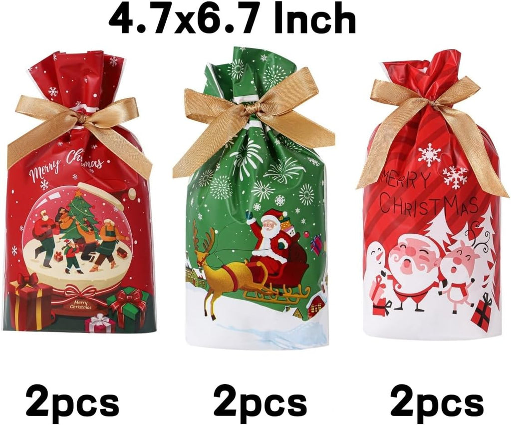 LYSXP Christmas Advent Calendar - 2025 Countdown Fabric Wall Hanging with 24 Pockets | 13x23.5 Inch & 15 Candy Bags