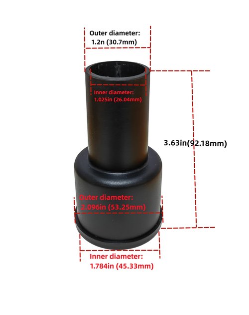 palart 3 Piece Vacuum Adapter Combo Kit Fits Wet Dry Vacuum Cleaners Connector Accessory, Includes a 2-1/2 in. to 1-7/8 in. Accessory Adapter, a 1-7/8 in. to 1-1/4 in. and a Hose-to-Hose Connector