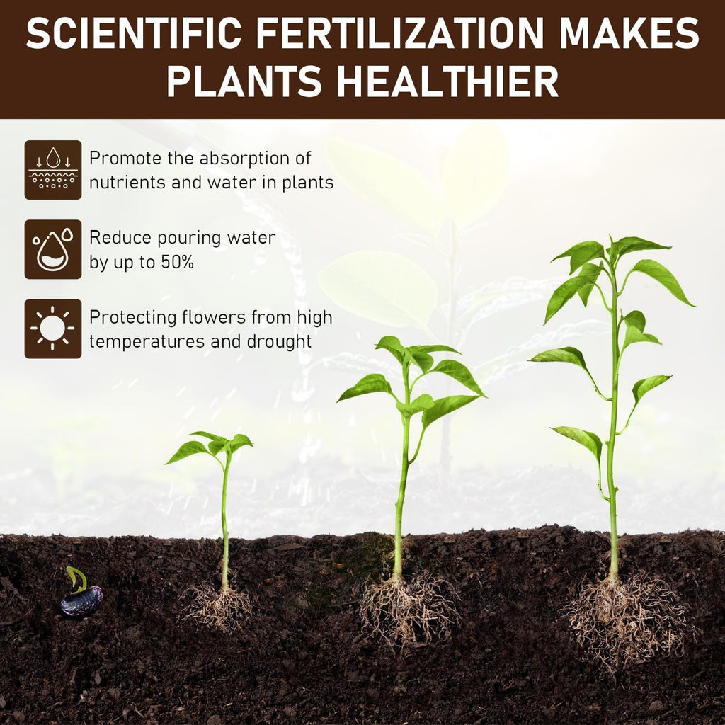 Skiennix Organic Soil Activators - Water-Soluble Plant Fertilizers for Optimal Nutrient Uptake | 120g