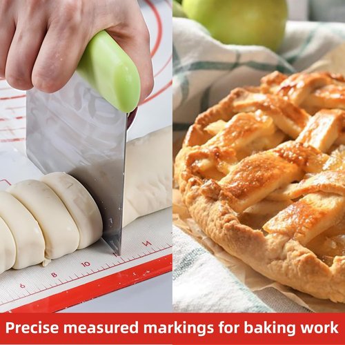 Large Silicone Baking Mat by [Brand Name] - 32 x 24 Red Pastry Mat with Measurement for Easy Dough Rolling