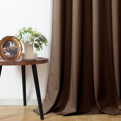 YoungsTex Dark Brown Velvet Curtains 84 Inch Length 2 Panels Set for Living Room, Chocolate Blackout Drapes Thermal Insulated with Grommet Privacy for Dining Bedroom, 2 Panels, 52 X 84 Inch