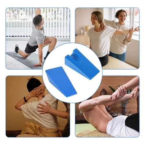 Mobilization Wedge, Liberator Wedge, Non Slip Silicone Rehabilitation Tool for Spine and Extremity Mobilization, Sturdy Support for Spinal Pain Relief(Blue)