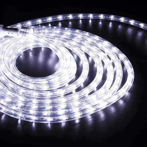 360 LED Rope Lights by [Brand Name] - 50ft Waterproof & Flexible Tube Lighting for Outdoor Decor | 8 Modes