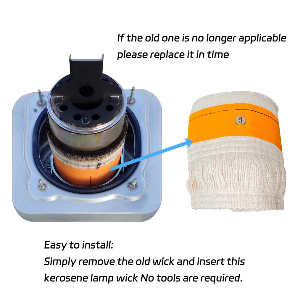 32225 Kerosene Heater Wicks for Kero World KW-24C Keroheat CV-2300 DuraHeat DH-2300 Dyna-GLO CV-2300 & RMC-95C Envirotemp CV-2300 DH2301, Replacement Wicks 32225 Kerosene Heater