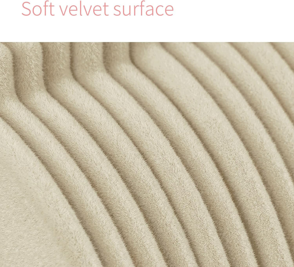 ManGotree Baby Velvet Clothes Hangers - Space-Saving Non-Slip Design for Kids | 30 Pack, Beige