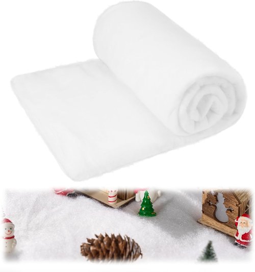 JOYIN Christmas Snow Blanket Roll - Thick Soft Fake Snow Cover for Holiday Decor | 3x8 Ft, 2 Pcs