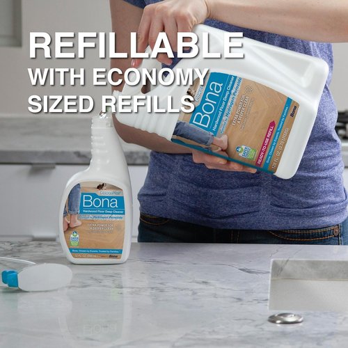 Bona PowerPlus Hardwood Floor Cleaner Spray - 32 Fl Oz - Oxygenated & Residue-Free Formula