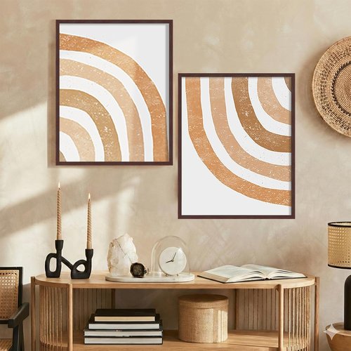 LaVie Home 16x20 Picture Frame - Classic Brown Wall Display Frame with HD Plexiglas | Vertical & Horizontal Use