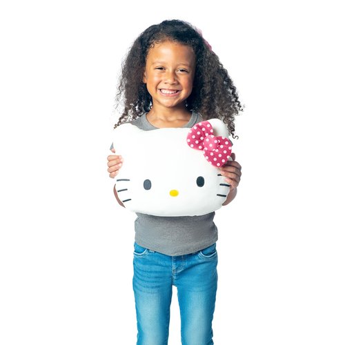 Northwest Hello Kitty Polka Dot Pretty Small Cloud Pillow 12 Inch – Kawaii Plush Stuffed Toy for Kids, Adults, Bedroom & Playroom Decor, Great Gift Idea