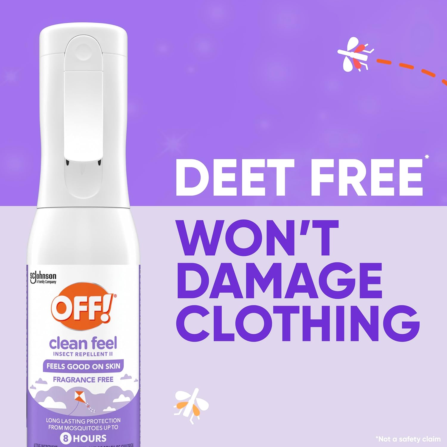 Off! Clean Feel Insect Repellent Spray - Fragrance-Free Picaridin Formula for Mosquito & Tick Protection | 6 oz
