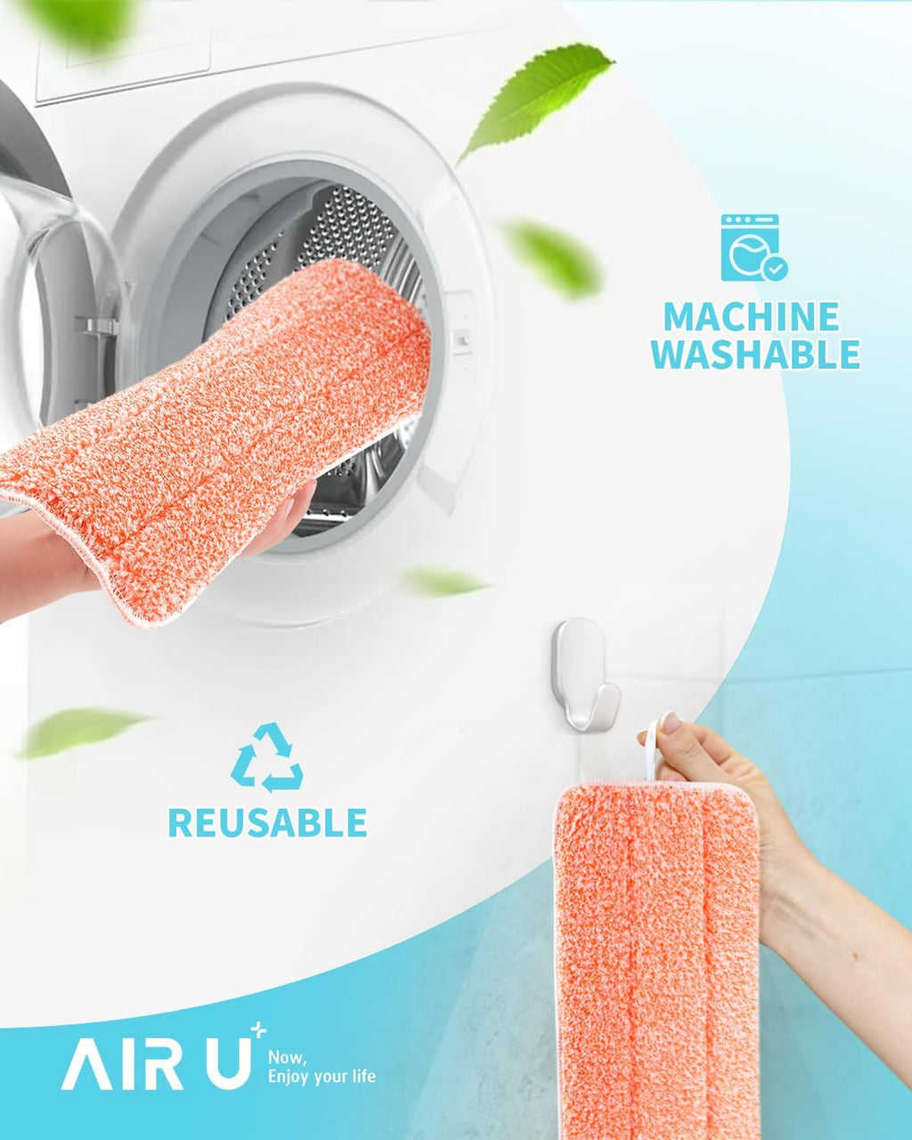 Power Scrubbing Mop Pads - Reusable Microfiber Refills for Swiffer Wet Jet Mops | 6 Pack for Efficient Floor Cleaning