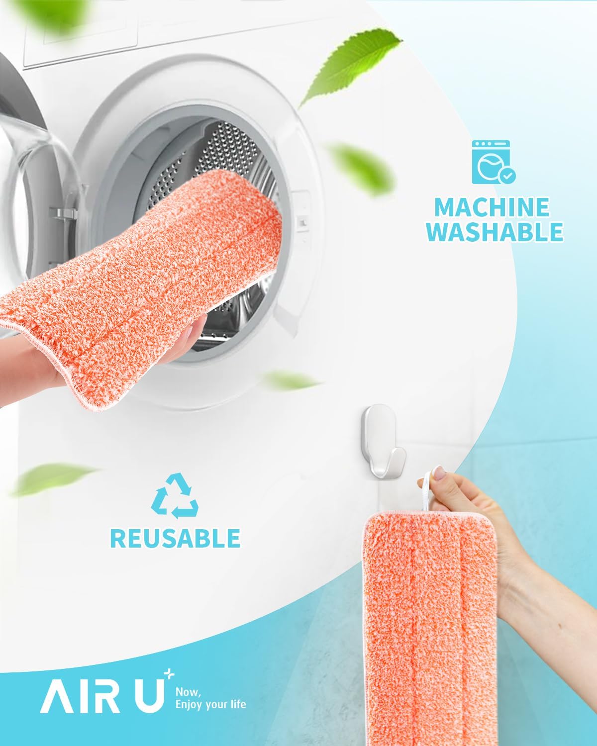 Power Scrubbing Mop Pads - Reusable Microfiber Refills for Swiffer Wet Jet Mops | 6 Pack for Efficient Floor Cleaning