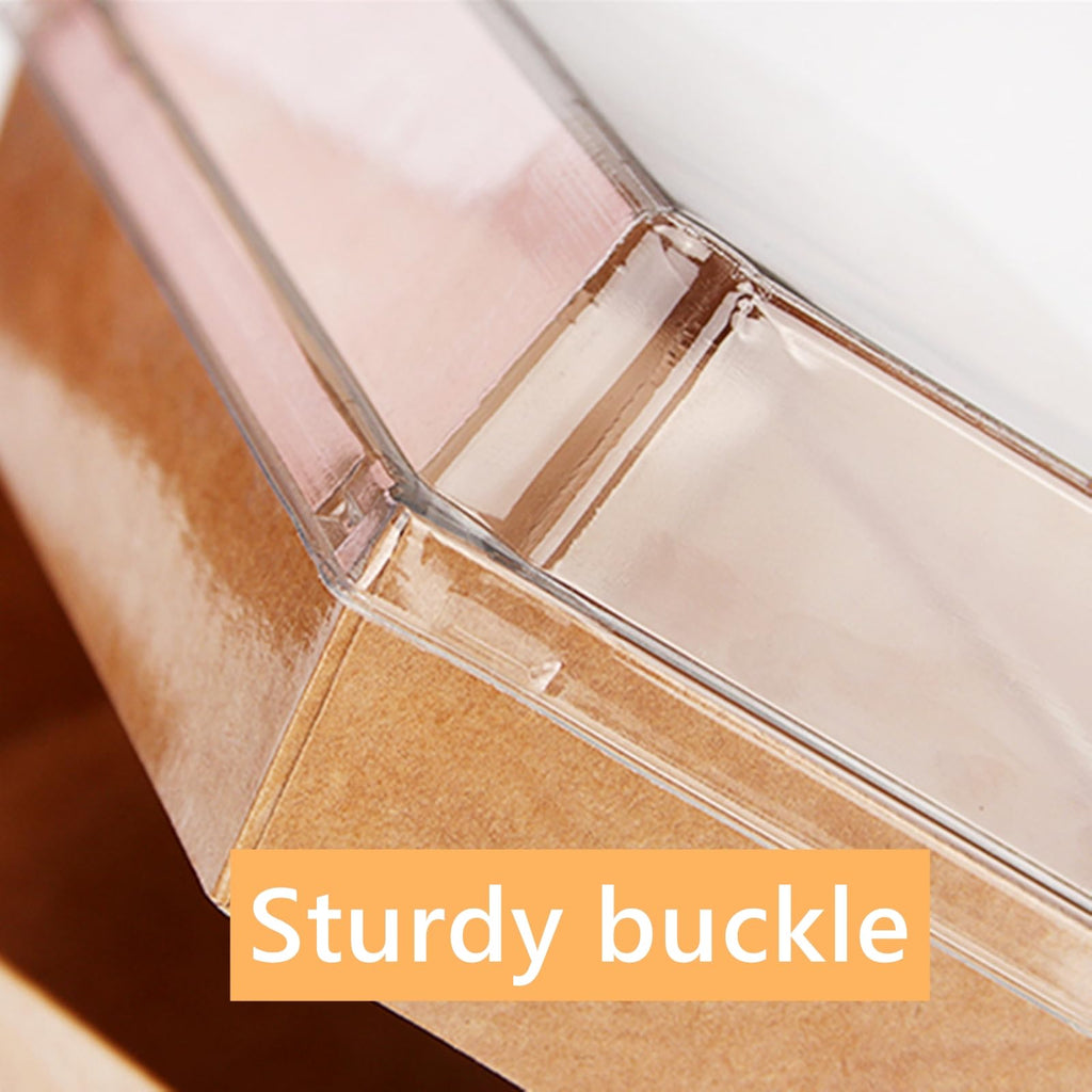ToppYuanZea 40 Pack Paper Charcuterie Boxes with Clear Lids, 7 x 5 Inch Brown Disposable Take Out Bakery Container, To Go Boxes for Cake Slice, Cupcakes, Sandwiches, Cookies, Cocoa Bombs, Salads