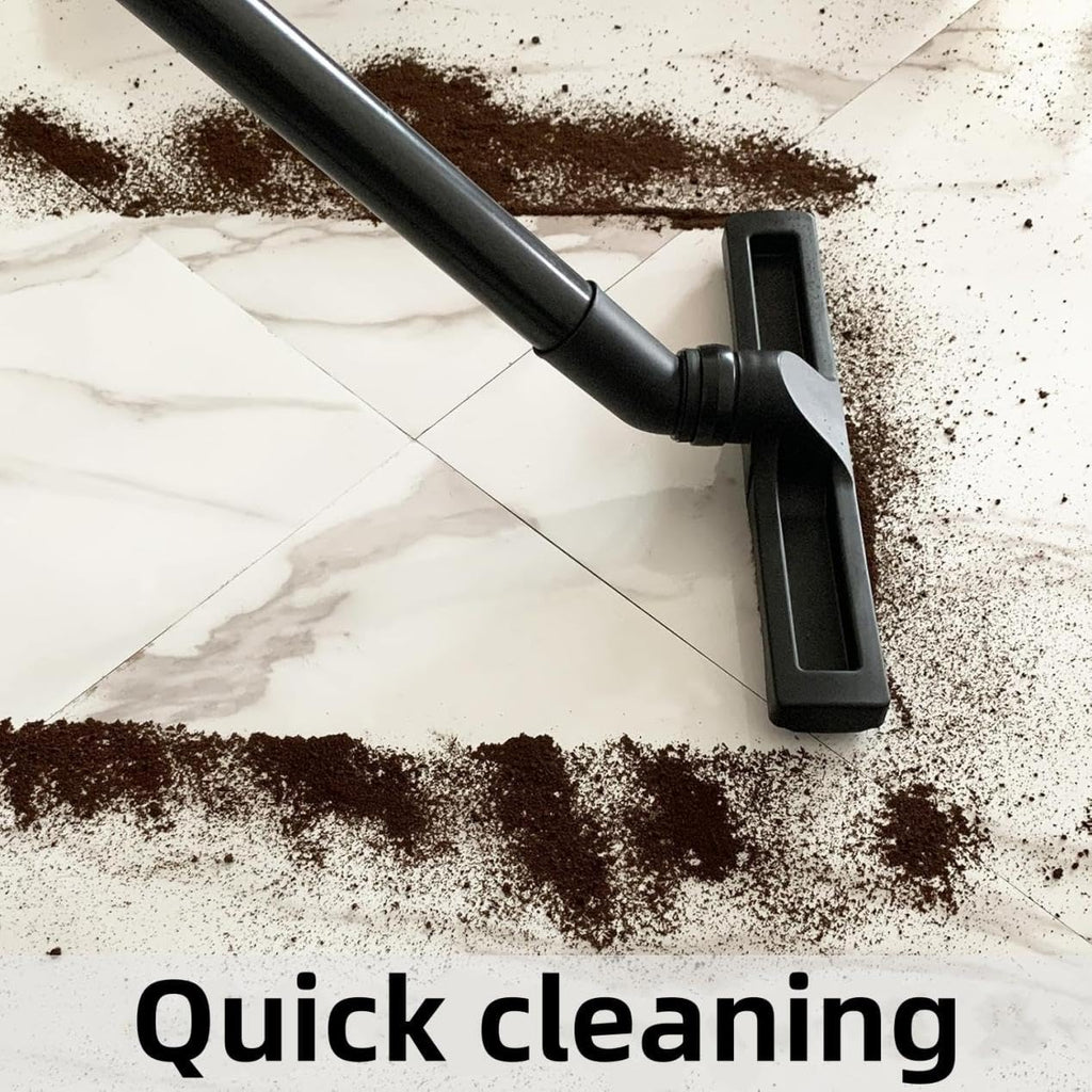 Universal Vacuum Floor Brush Attachments for 32 mm (1 1/4") and 35 mm (1 3/8") Tubes - 14Inch For Shop vac and Miele and Dyson Vacuum 1 Floor Brush + 1 Adapter (Black)