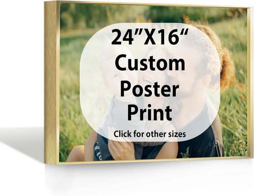 Canvas Prints - Custom Photo Wall Art by [Brand Name] | Framed 24x16 Canvas in Gold Metal Frame