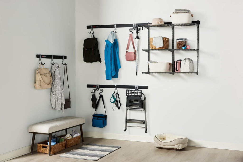 Rubbermaid Fasttrack Rail Storage - 3-Shelf Kit for Home & Garage Organization | 36"x12", 350 lbs Capacity