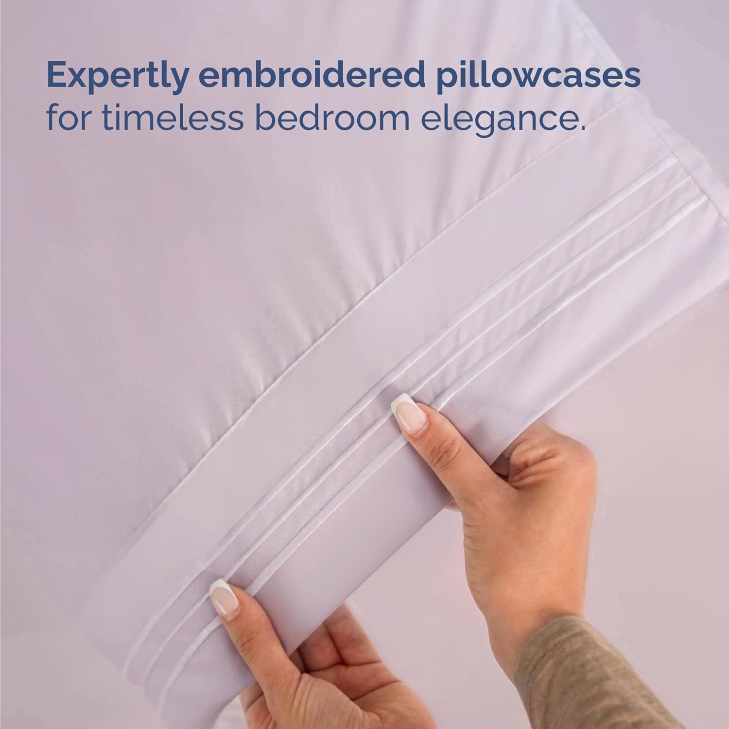 Skiennix Twin Size 3-Piece Sheet Set - Comfy Cooling Bed Sheets - Soft, Wrinkle-Free Light Lavender