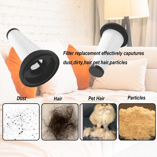 4 Pack Hepa Filter Replacement Compatible with MBYULO,Vicease,Trucozie T350 and CHEBIO C8 Cordless Vacuum Cleaner,Part to EHBR-A001-V01-US-1 and A27 Series