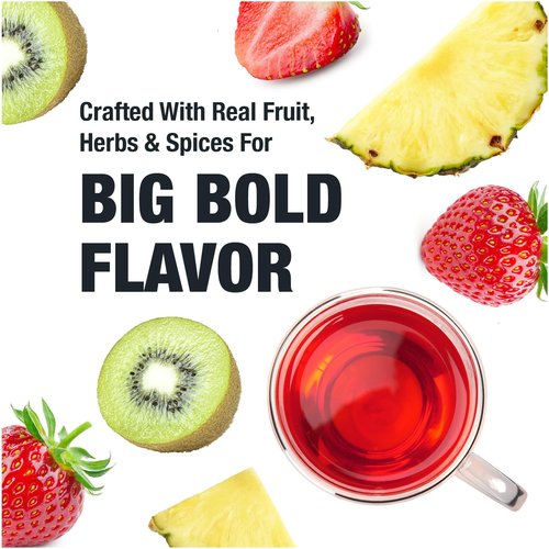 Tiesta Tea - Strawberry Kiwi Herbal Tea, Loose Leaf, Strawberry Hibiscus Kiwi Fruit Tea, Premium Caffeine-Free Herbal Blend, Make Hot or Iced & Up to 25 Cups, 2.5 oz Resealable Pouch