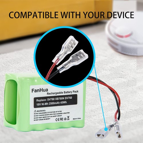 Fanhua XB780N Battery Replacement Compatible with Shark SV780-N XB780N SV760 Series SV780_N_14 SV780N Cordless Pet Perfect Handheld Vacuum 2500mAh Ni-Mh Battery