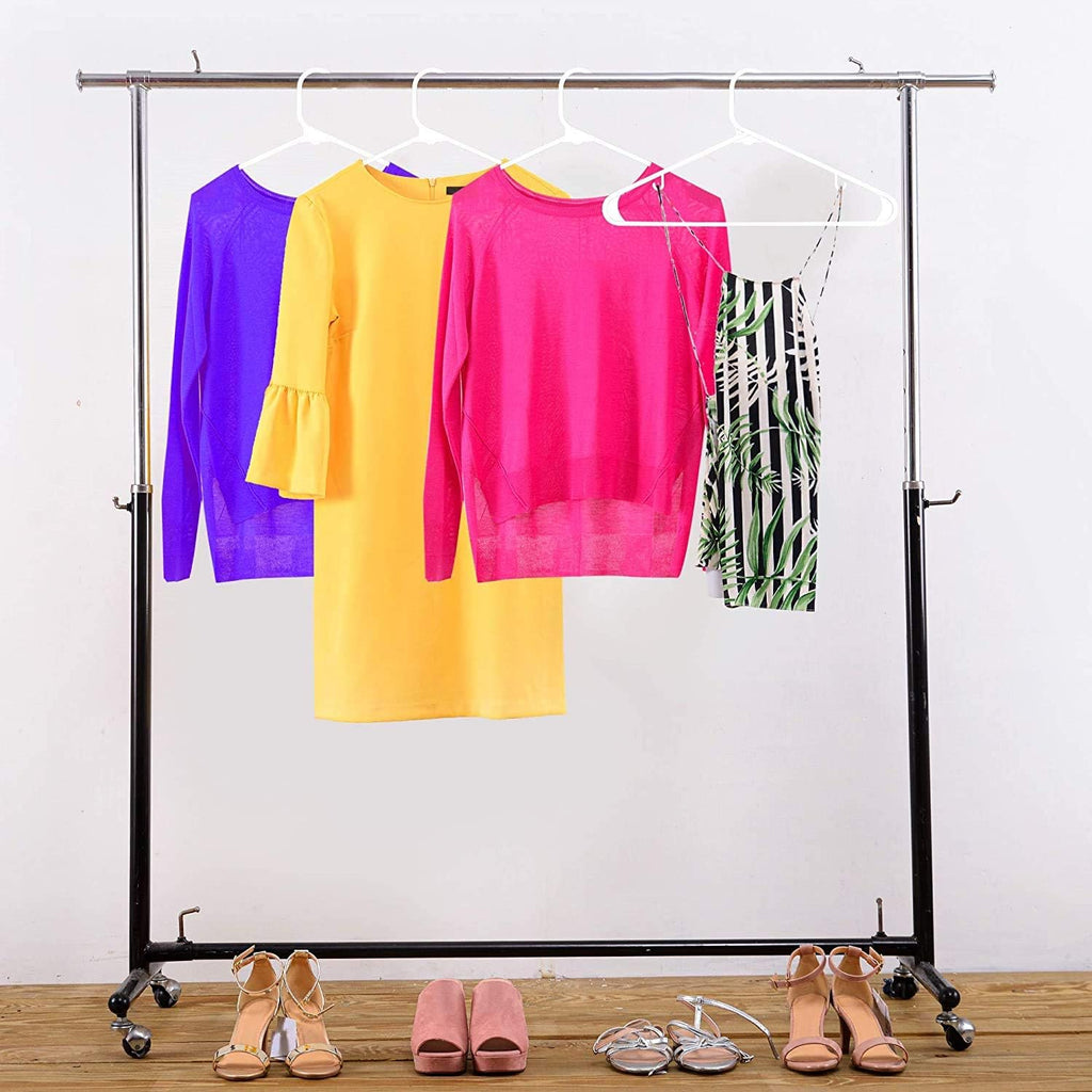 Utopia Home Plastic Hangers 200 Pack - Durable Space-Saving Closet Organizers - Ideal for Shirts, Pants & Coats (White)