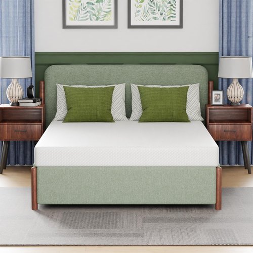 FDW Gel Memory Foam Mattress - 6 Inch Medium Firm | Pressure Relief & Cooling | White Bed in a Box