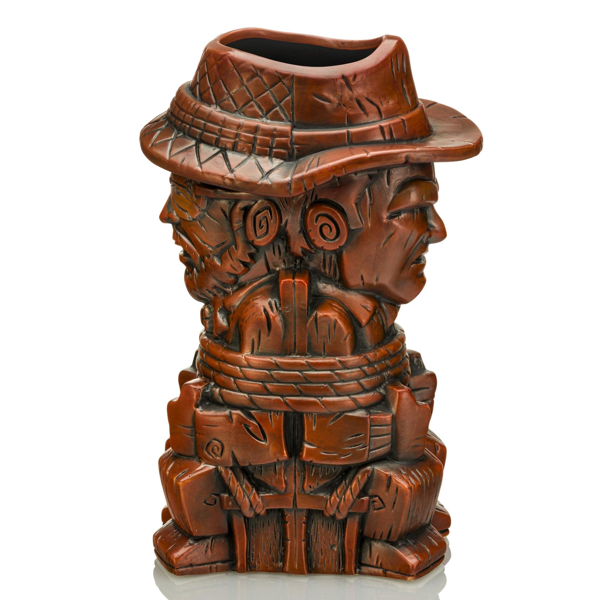 Geeki Tikis Indiana Jones With Henry Jones Ceramic Mug | Party Cocktail Tumbler For Liquor and Beverages | Holds 26 Ounces