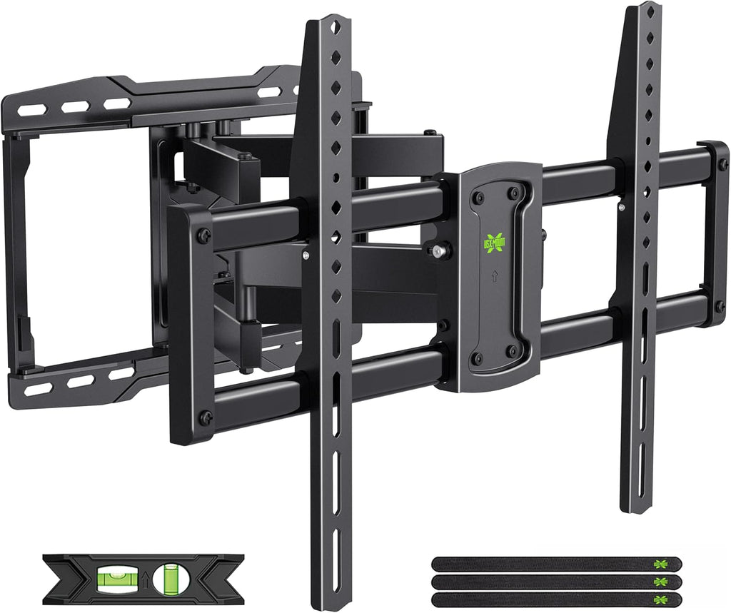 USX Mount Full Motion TV Wall Mount - Swivel & Tilt for 42-86 Inch TVs | Dual Articulating Arms, VESA 600x400mm, Max 132lbs