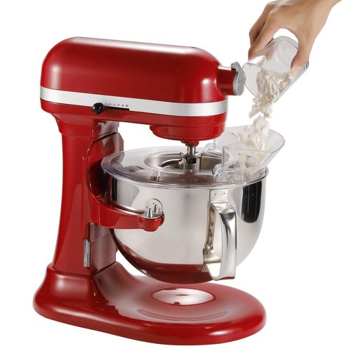 Pouring Shield for KitchenAid- Splash Guard with Removable Pouring Chute for KitchenAid 5.5-7 Quart Bowl-Lift Stand Mixer