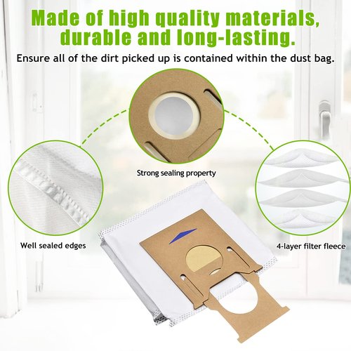 5 Pack Dust Bags For ECOVACS T8 AIVI / T8 / N8 Pro Plus / N8 Pro / DX93 / DDX96 Vacuum Cleaner Parts
