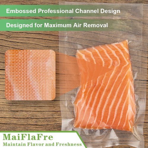 MaiFlaFre 200 Gallon11X16 Vacuum Sealer Bags with Commercial Grade, BPA Free, Heavy Duty.Vacuum Sealer Freezer Bags Compatible with Any Types Vacuum Sealer