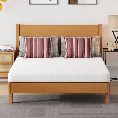 FDW 5-Inch Gel Memory Foam Mattress - Medium Firm | CertiPUR-US Certified | Pressure Relief & Cooling | White Bed in a Box