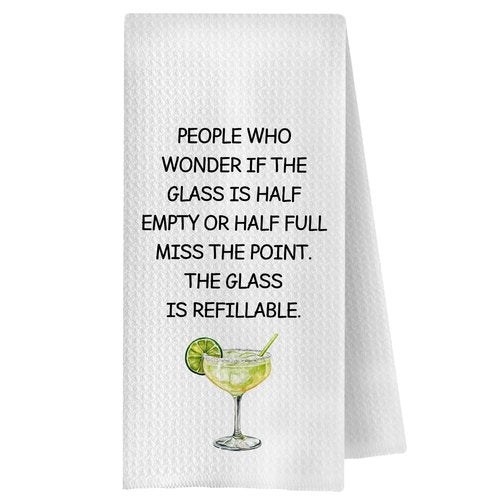 ChenCraty Margarita Bar Kitchen Towels, Gifts for Margarita Lovers Dish Tea Towel for Kitchen Bar Cart Decor, Cocktail Gifts for Women Decorative Hand Towels, 16x24 Inches