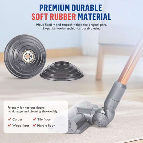 Upgraded Ball Wheel+ High Torque Cleaner Head Connector Compatible with Dyson Outsize/V10/V11/V15/XL Head Cordless Vacuum Replacement Parts 100w Accessories