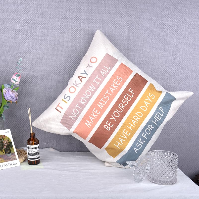 Inspirational 18x18 Pillow Covers - Positive Affirmation Gifts