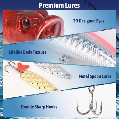 Fishing Advent Calendar 2025 | 24 Days of Premium Fishing Lures – Perfect Xmas Gift for Men & Teens
