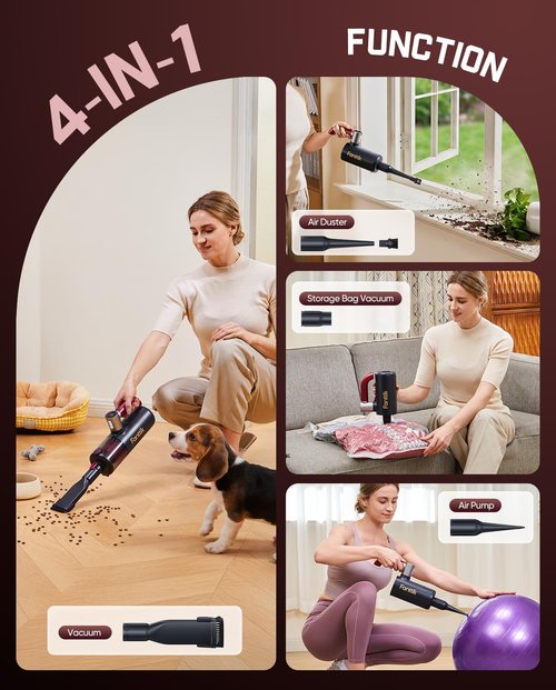 Fanttik Slim V8 APEX Cordless Handheld Car Vacuum - Powerful Suction in Sleek Black Design