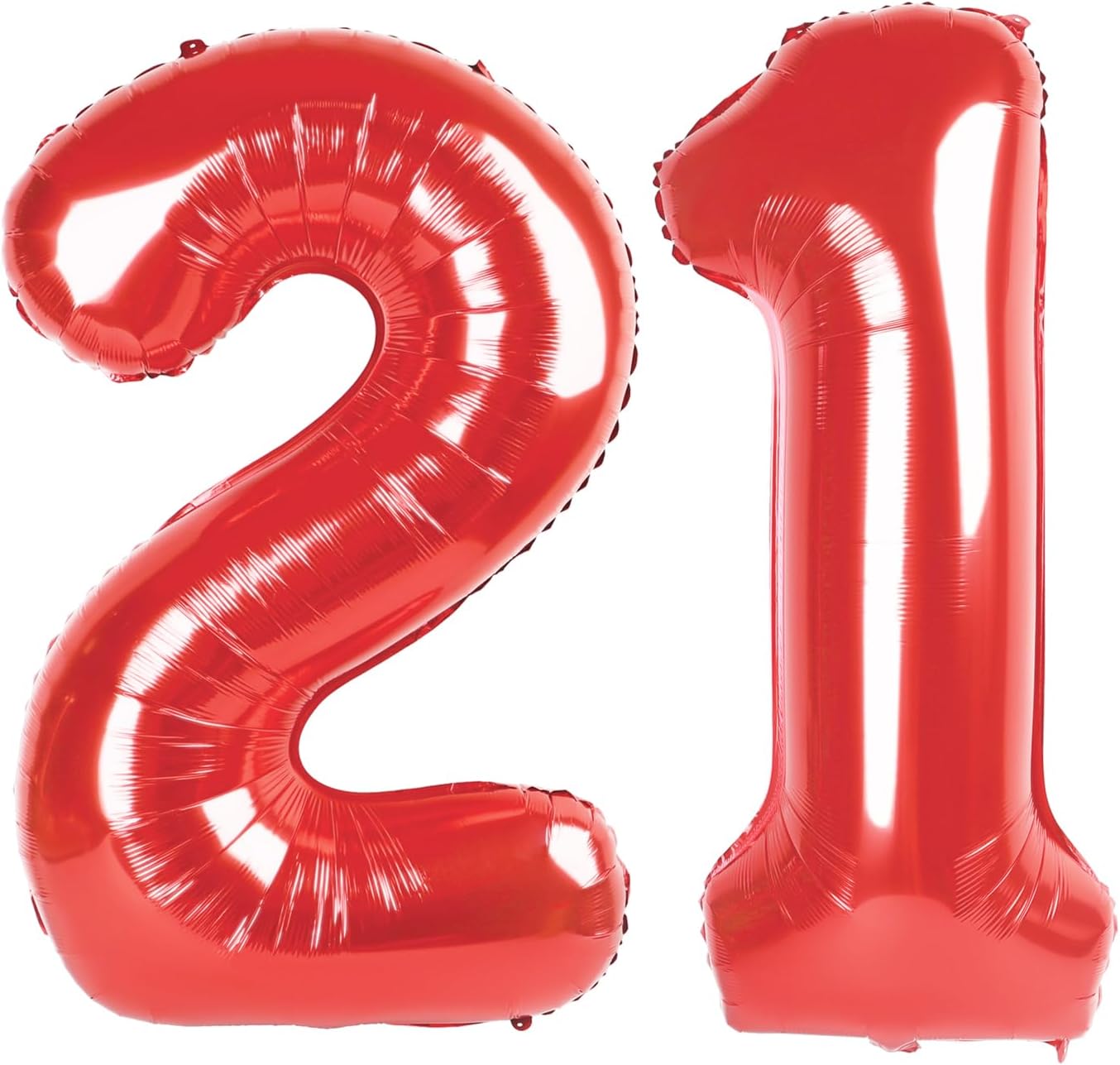 Red Number 21 Balloon - 40 Inch Birthday Decoration for 21st Party | Perfect for Girls & Boys