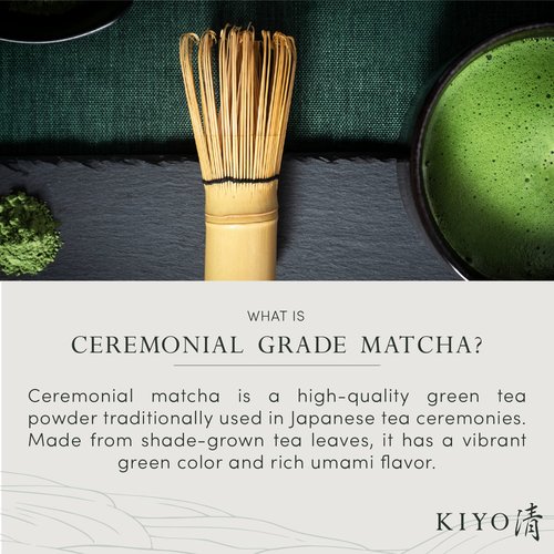 Kiyo Matcha Ceremonial Uji Matcha - Pure First Harvest Green Tea Powder from Japan (40g/1.41oz)