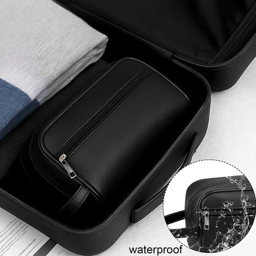 Set 4 Groomsmen Proposal Gifts - Groomsmen Gift Boxes with Leather Bag，Tuxedo Flask, Funnel，Shot Glasse，Poker Card Bottle Openers, Sunglasses, Pen，Bracelet, Card & Gift Bags for Wedding Party