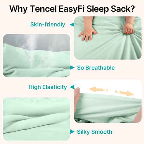 Supersoft Rayon Made from Bamboo Sleep Sack 24-36 Months 0.5 Tog Toddler Sleep Sack 2t Baby Wearable Blanket 3t with 2-Way Zipper Summer Unisex Sleeping Bag for Babies (2 Pack) Green & Blue